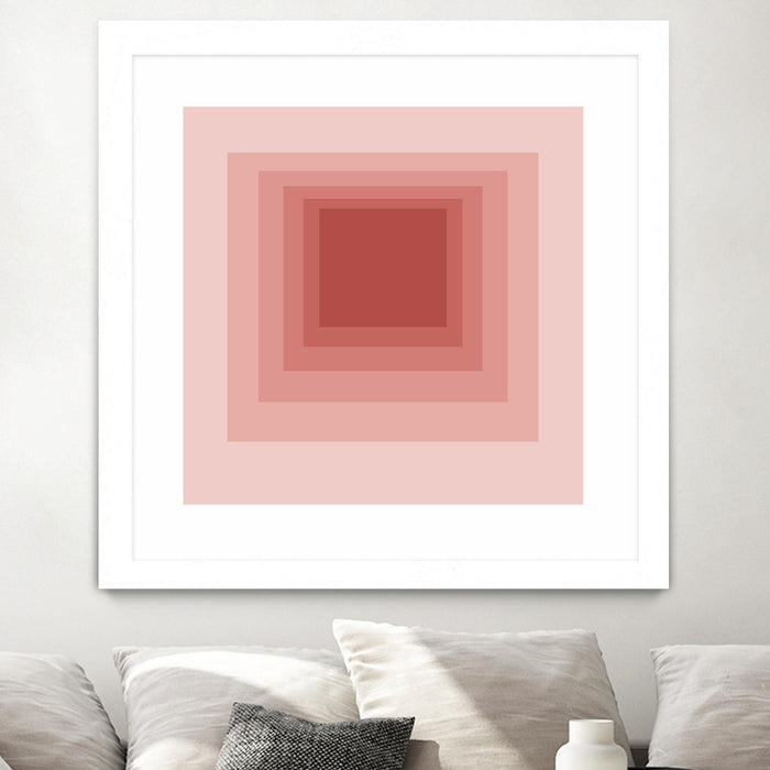 \"After Josef O\" Matted and Framed White 30x30 Wall Art
