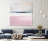 "Pink Sea Abstract" Giant Art 72x72 Wall Art