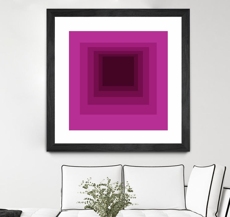 \"After Josef G\" Matted and Framed Black 30x30 Wall Art