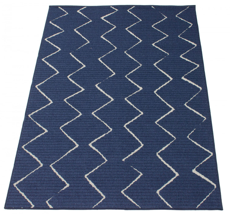 Kimi Blue 4'7\" x 6'7\" Area Rug