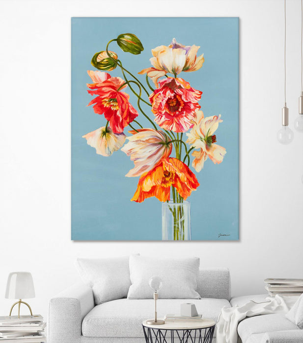 \"Paper Poppies\" Giant Art 72x54 Wall Art