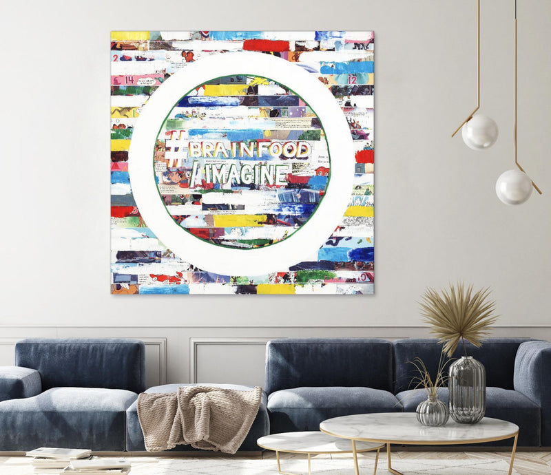 \"Smoke Circus Iv\" Giant Art 72x72 Wall Art