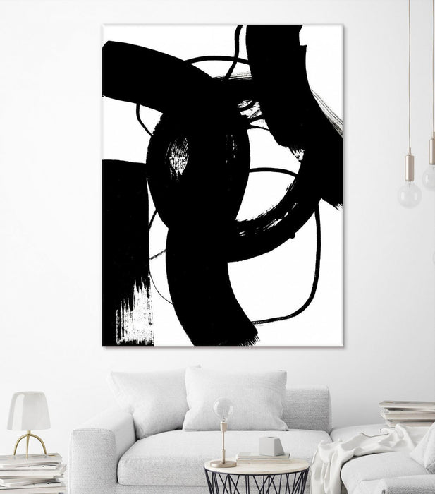\"Blackthoroughfares Ii\" Giant Art 72x54 Wall Art