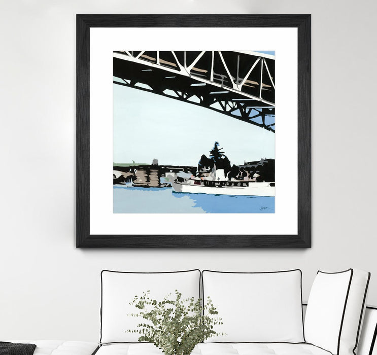 \"To The Cut\" Matted and Framed Black 30x30 Wall Art