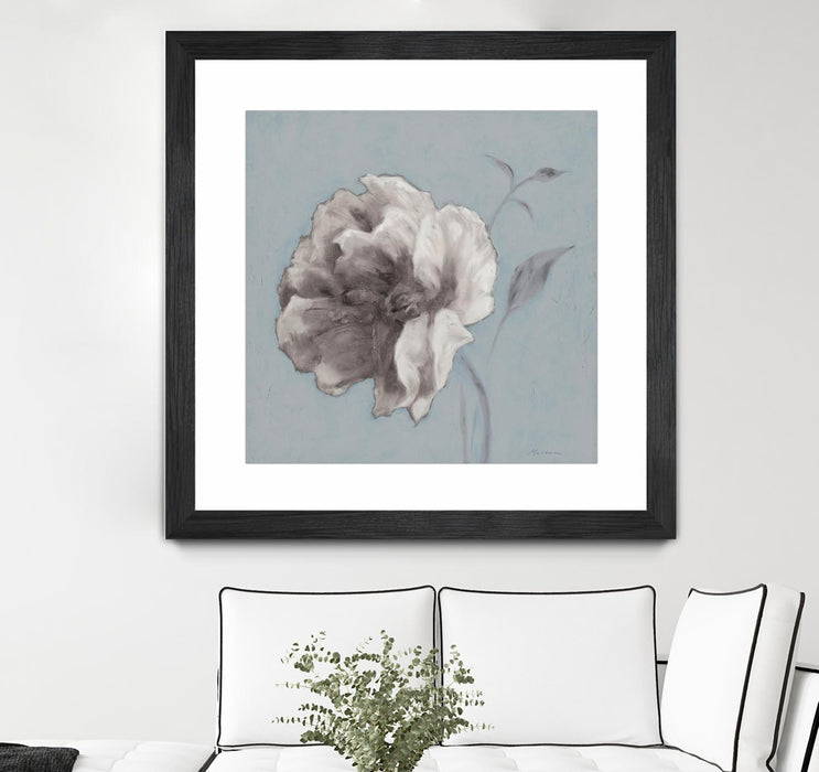 \"Floral Symposium Ii\" Matted and Framed Black 36x36 Wall Art