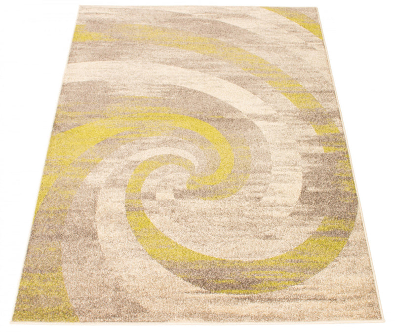 Korra Ivory / Green 7'10\" x 10'2\" Area Rug