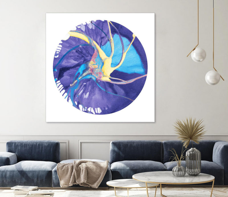 \"Spin Art 26\" Giant Art 72x72 Wall Art