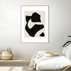 "Untilted" Canvas Framed Black 24x32 Wall Art