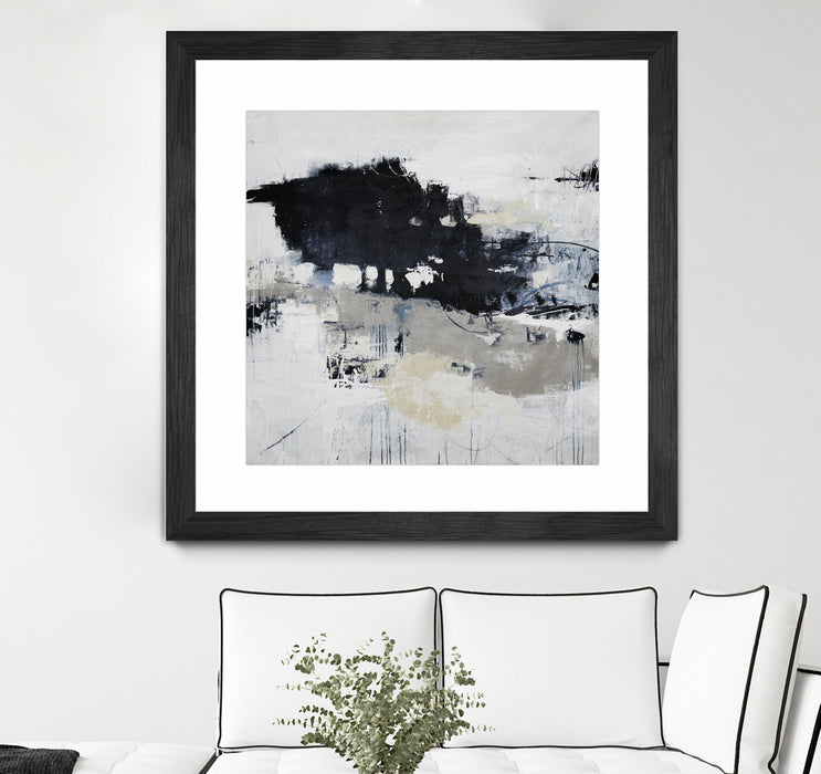 \"Big Bonanza\" Matted and Framed Black 36x36 Wall Art