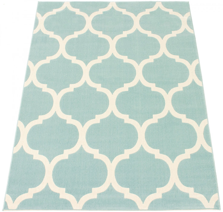 Aliya Aqua 4'7\" x 6'7\" Area Rug