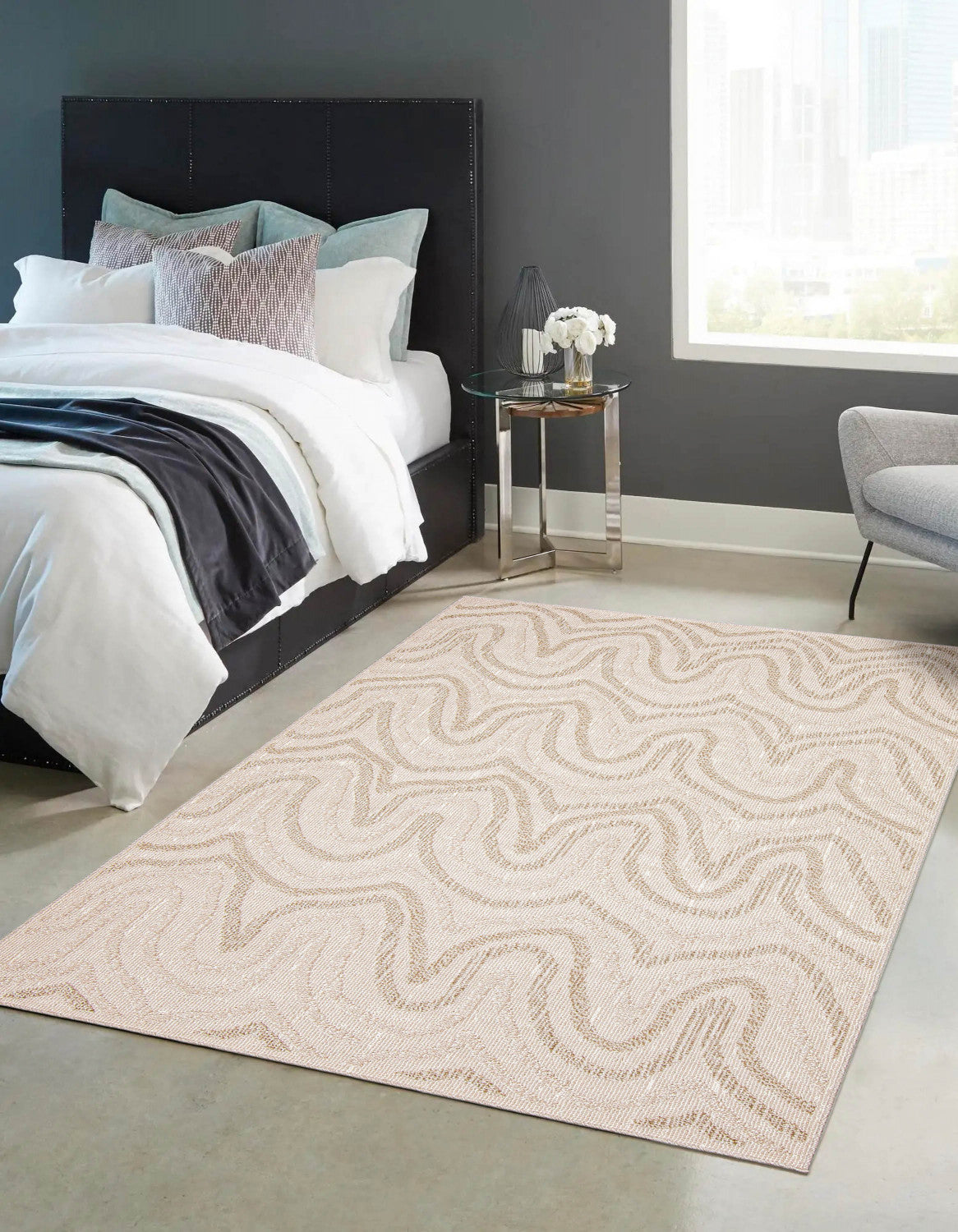 Angelina Beige Rug Elissa Beige Area Rug - 5'0
