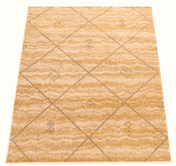 Grande Ivory/Gold 5'3\" X 7'3\" Area Rug