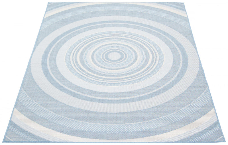 Neisha Modern Light Blue Rug 6'7\" X 9'6\" Area Rug