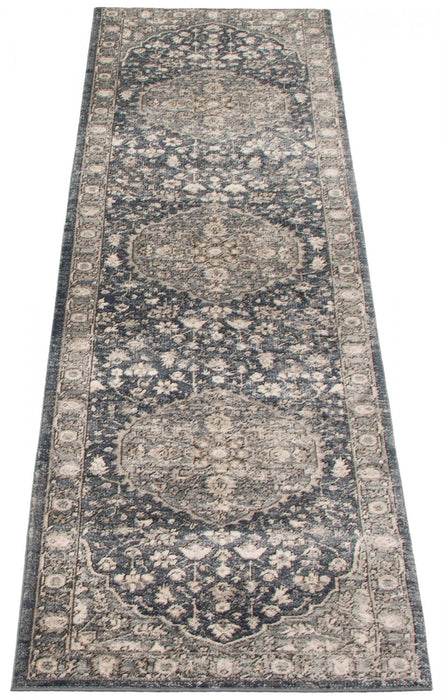Octavian Tabriz Grey Area Rug - 2'7\" x 8'2\"