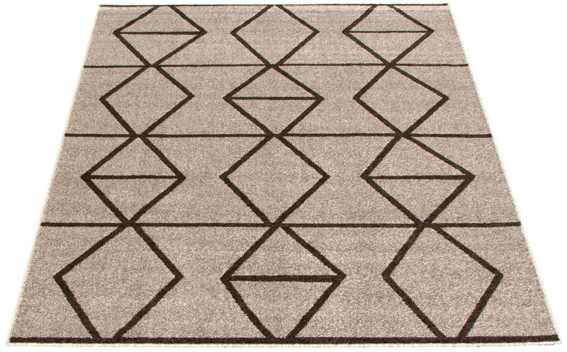 Anandi Grey-Brown Area Rug - 5'3\" x 7'3\"