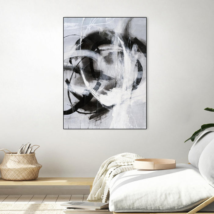 \"No Turning Radius\" Canvas Framed Black 24x32 Wall Art