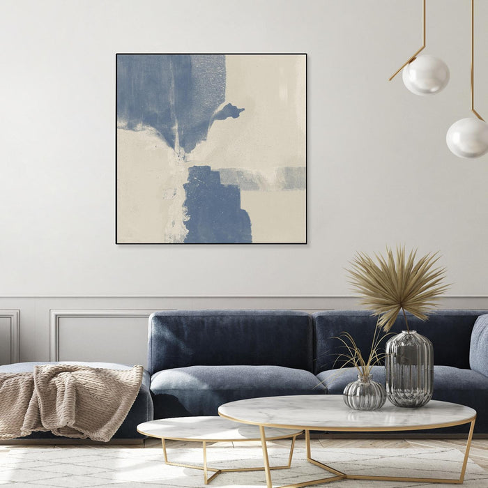 \"Cool Fury Ii\" Canvas Framed Black 20x20 Wall Art