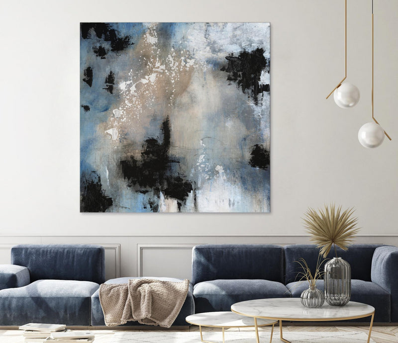 \"Embellished Shifting Motion Ii\" Giant Art 54x54 Wall Art