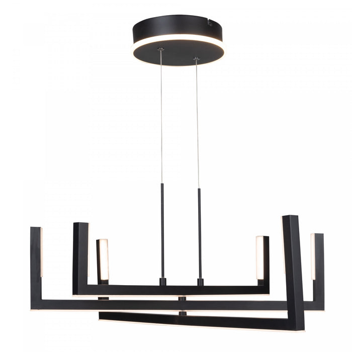 Silicon Valley Black Integrated LED Chandelier