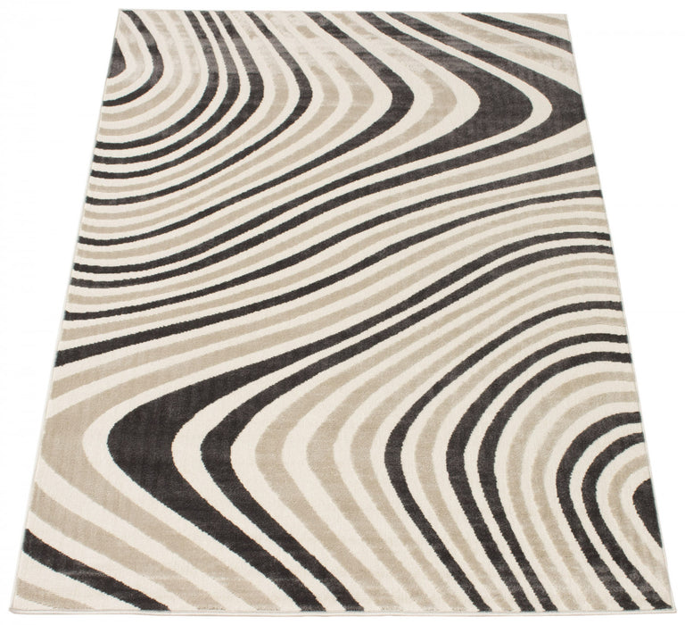 Nikkos Taupe 3'11\" x 5'7\" Area Rug