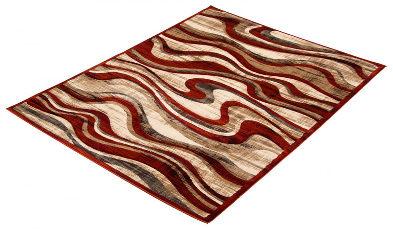 Allonah Red Area Rug - 7'10\" X 10'2\" 