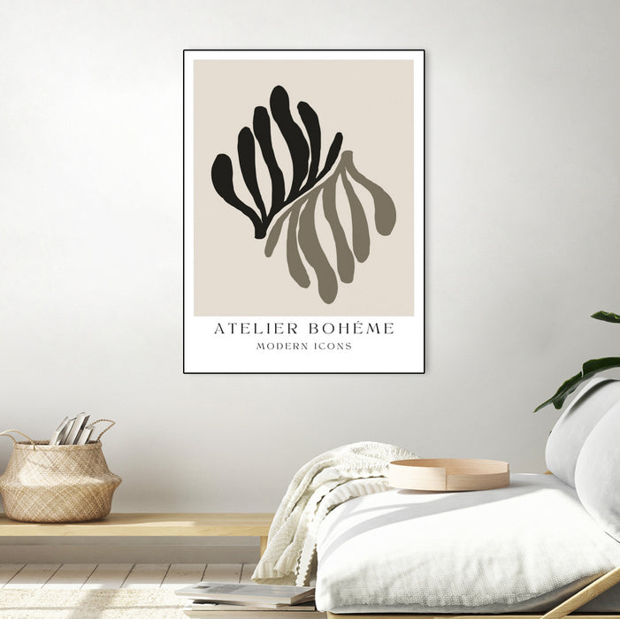 \"Atelier Bohème No.1\" Canvas Framed Black 24x32 Wall Art