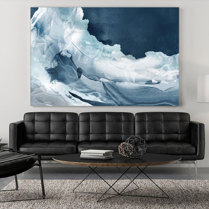 \"Wave Of Blue Ice\" Giant Art 72x48 Wall Art