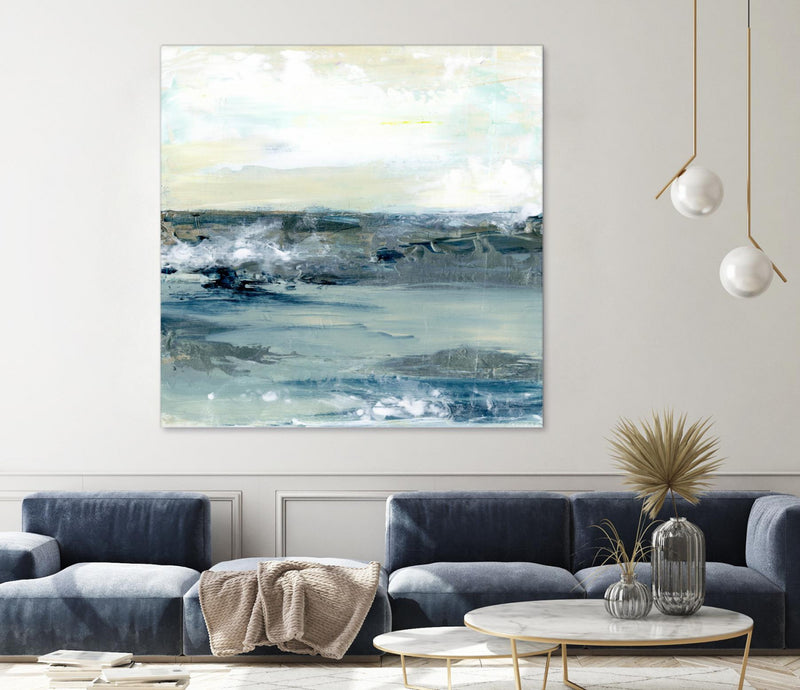 \"Coastal Blues I\" Giant Art 72x72 Wall Art