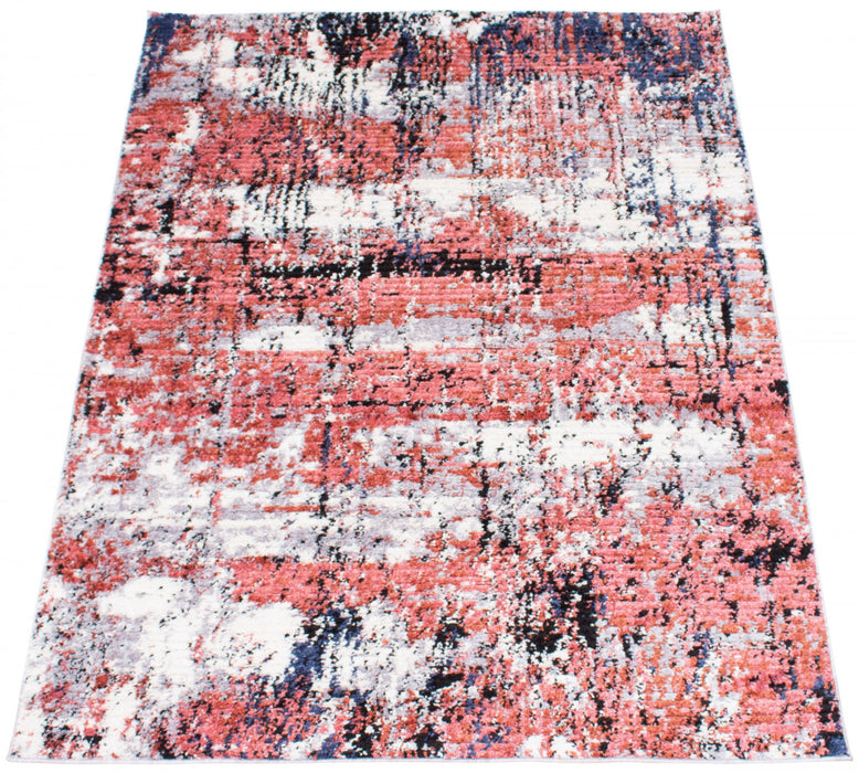 Paloma Marble Pink Area Rug - 6'7\" x 9'6\"