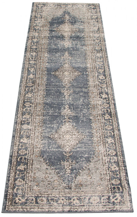 Octavian Bijar Blue Area Rug - 2'7\" x 8'2\"