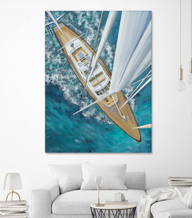 \"Sailing Around The World\" Giant Art 72x54 Wall Art