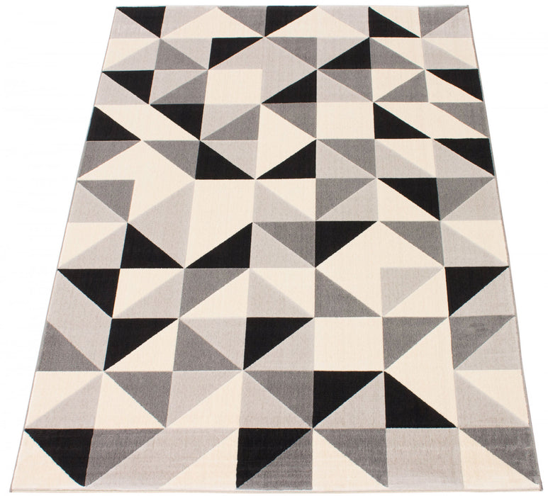 Nuria Black 5'3\" x 7'7\" Area Rug