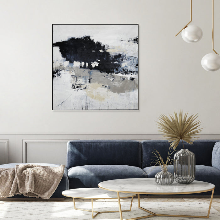 \"Big Bonanza\" Canvas Framed Black 20x20 Wall Art