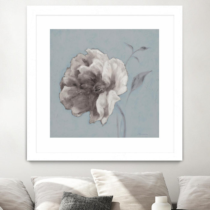 \"Floral Symposium Ii\" Matted and Framed White 30x30 Wall Art