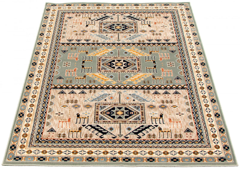 Quincy Teal Area Rug - 7'10\" x 10'2\"