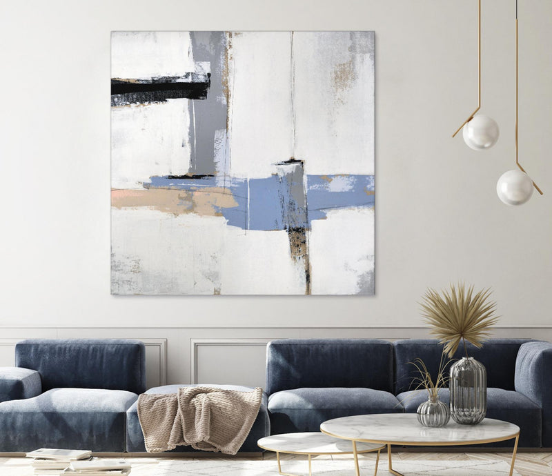 \"Broken Edges I\" Giant Art 54x54 Wall Art