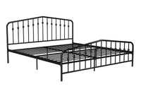 Novogratz Bushwick Metal King Bed - Black