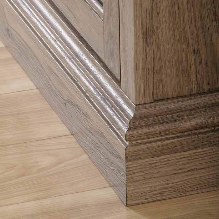 Barrister Lane 70\" Rustic TV Stand with Storage and Cable Management for TVs up to 80\"- Oak