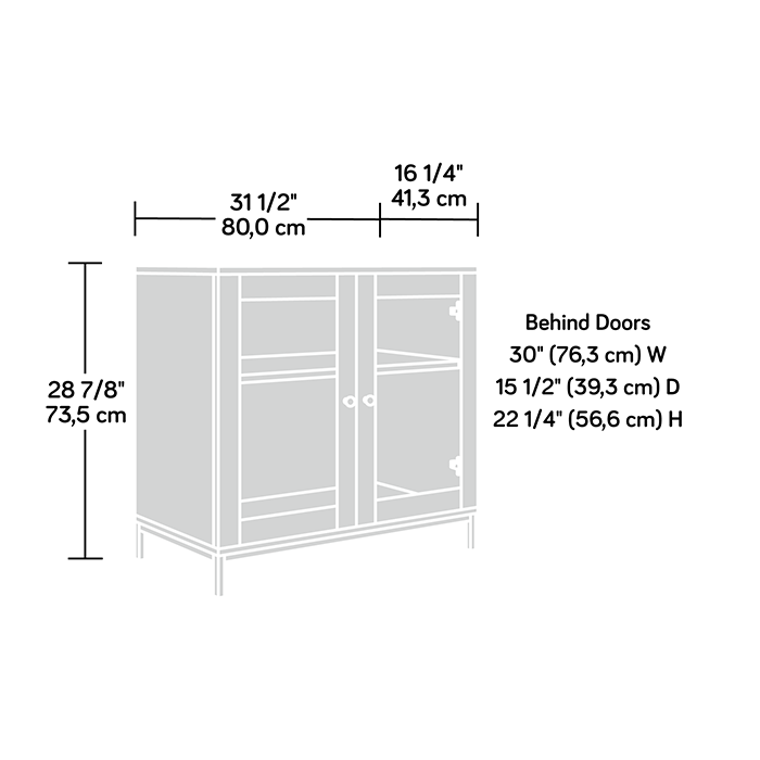 North Avenue 32\" TV Stand with Doors