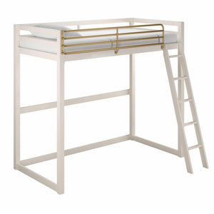 Little Seeds Monarch Hill Haven Twin Loft Bed - White/Gold