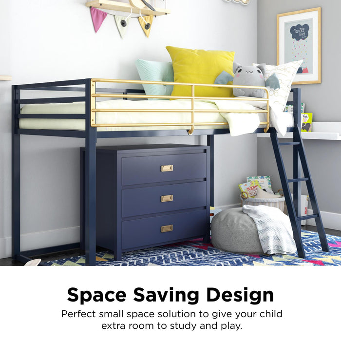 Little Seeds Monarch Hill Haven Twin Loft Bed - Navy