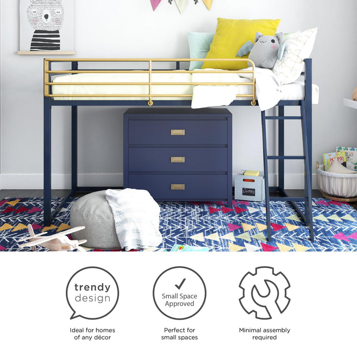 Little Seeds Monarch Hill Haven Twin Loft Bed - Navy