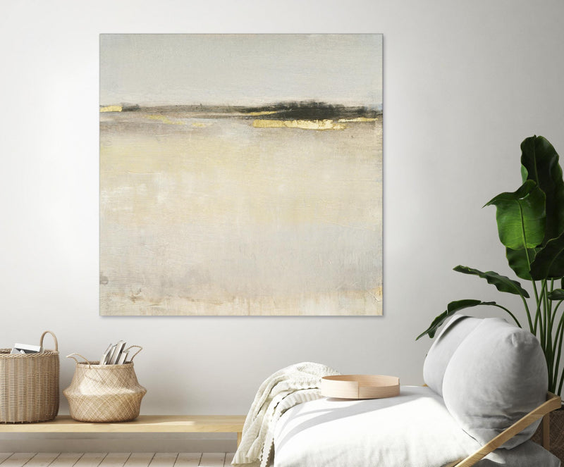 \"Embellished Subtle Scape I\" Giant Art 72x72 Wall Art