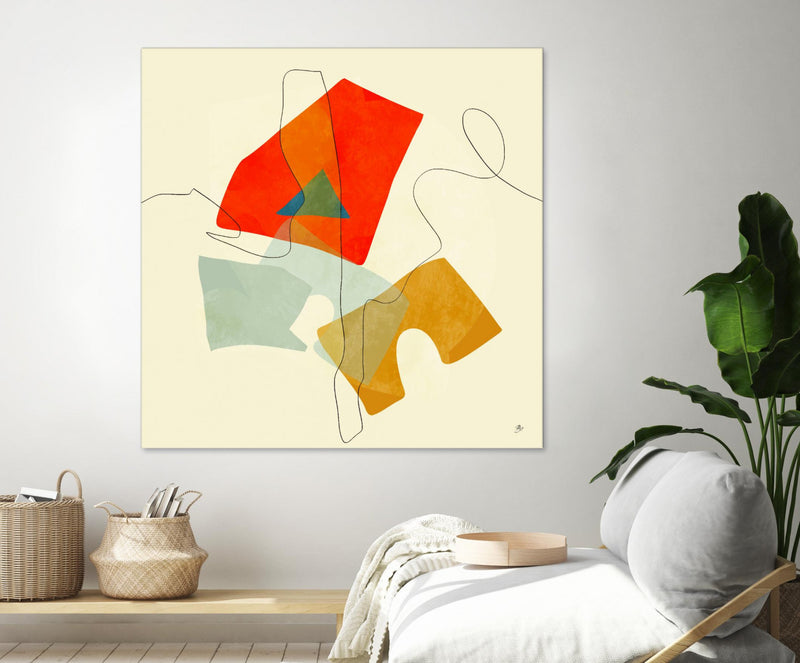 \"Mid Century Geometric\" Giant Art 72x72 Wall Art