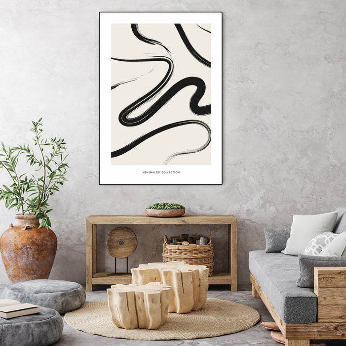 \"Free\" Canvas Framed Black 24x32 Wall Art