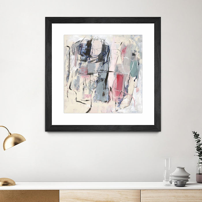 \"Palpitation Monitor\" Matted and Framed Black 30x30 Wall Art