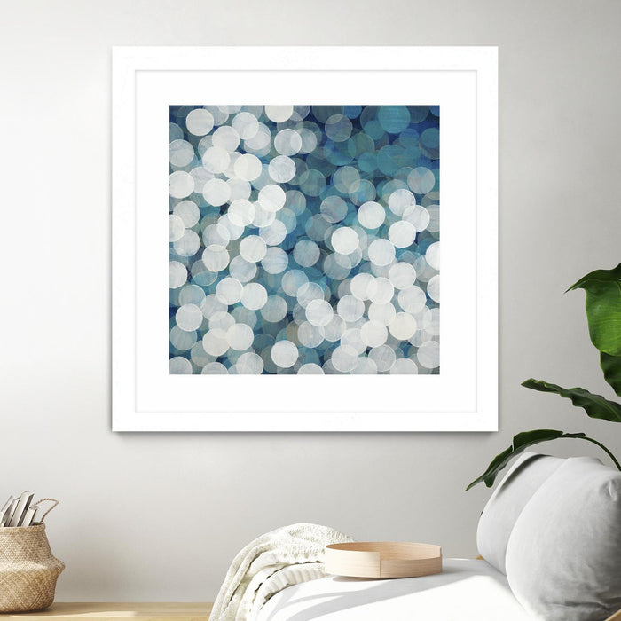 \"Head In The Clouds\" Matted and Framed White 36x36 Wall Art