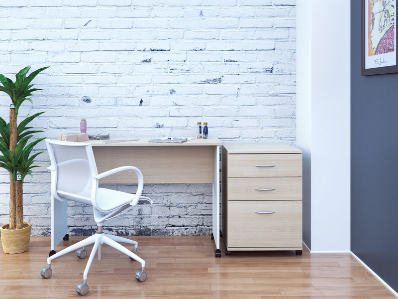 Nordika 3-Drawer Filing Cabinet - Natural Maple