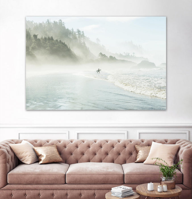 \"Suhrie - Catching The Morning Surf\" Giant Art 84x54 Wall Art