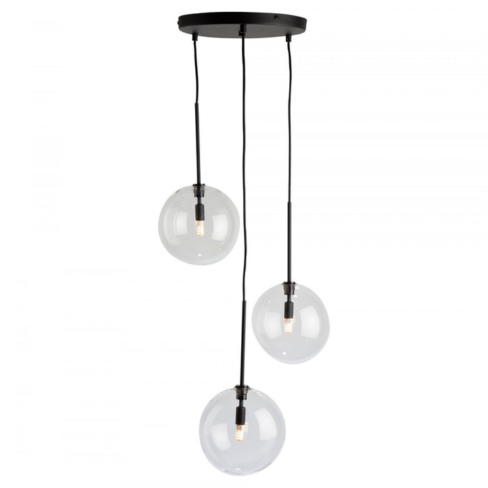Pinpoint 3-Light Black Pendant